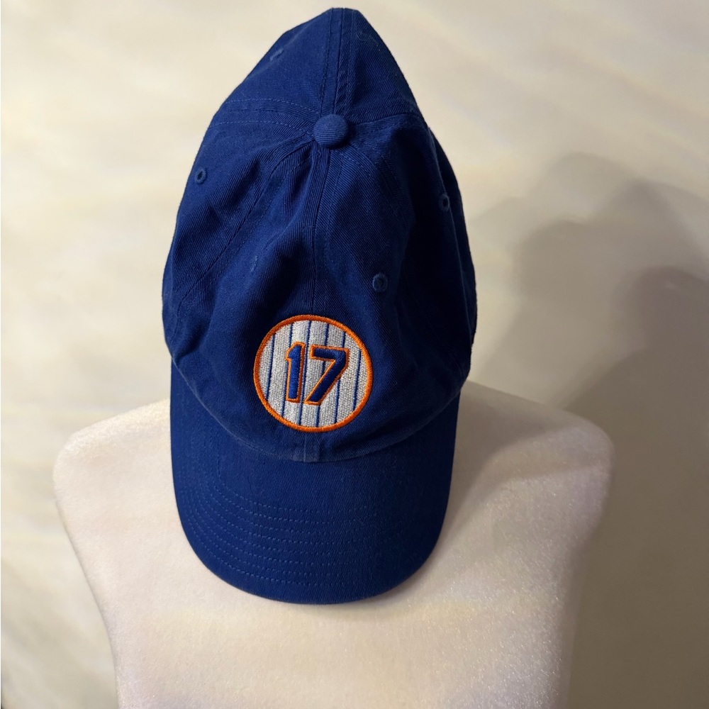 Mets Keith Hernandez - Blue Baseball Cap with Number 17